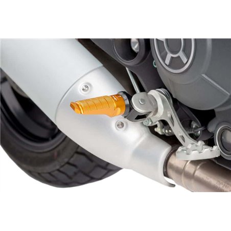 APRILIA SHIVER 900 17' - 19' ESTRIBERAS PILOTO RACING APRILIA SHIVER 900 17' - 19' ESTRIBERAS PILOTO RACING
